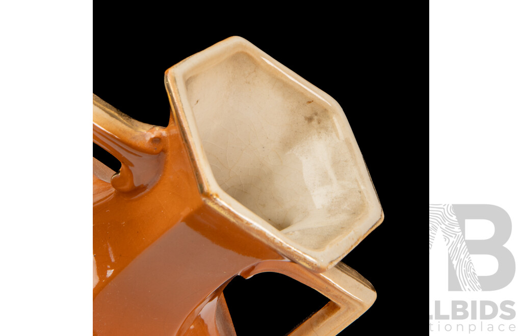 Pair of English Porcelain Hand Painted Vases