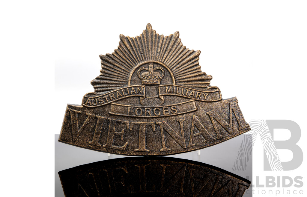 Reproduction Cast Iron Vietnam Sign