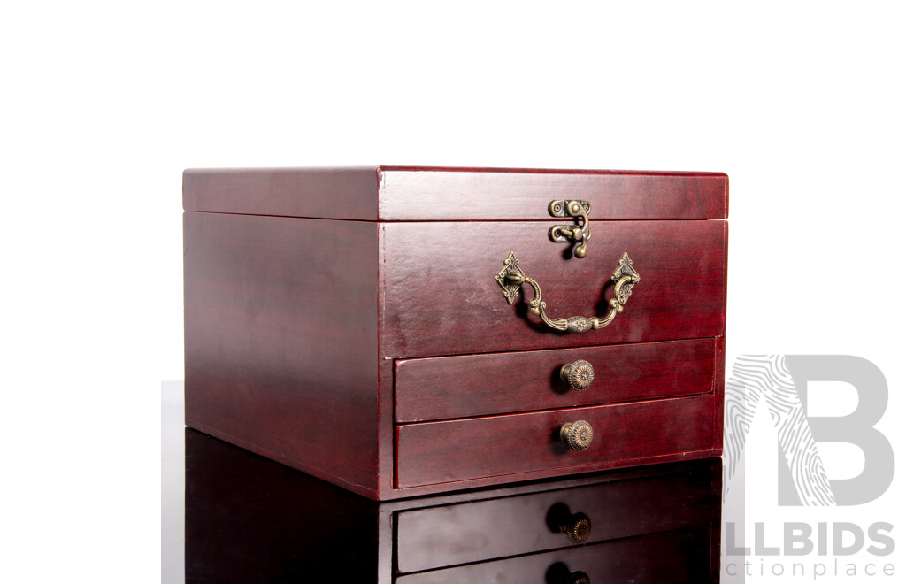 Chrome Bench Mount Cork Screw in Presentation Case