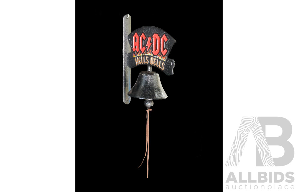Cast Iron ACDC Hells Bells Wall Mounted Doorbell