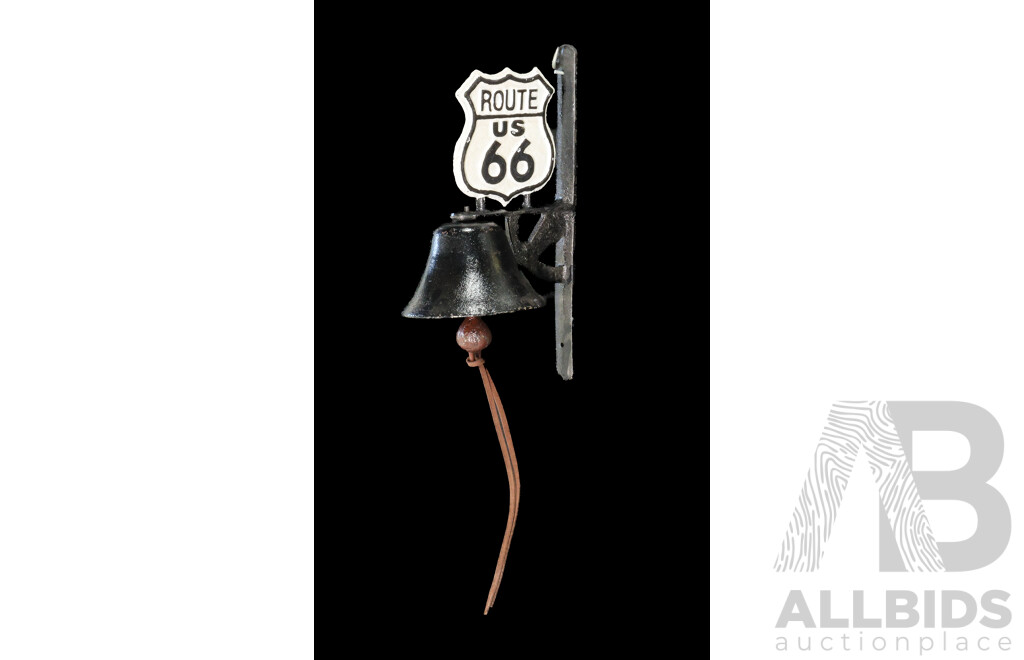 Cast Iron Route 66 Wall Mounted Doorbell