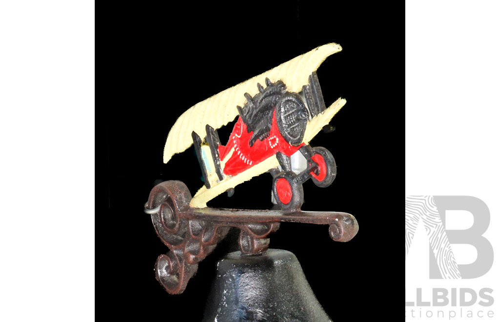 Cast Iron Airplane Wall Mounted Doorbell