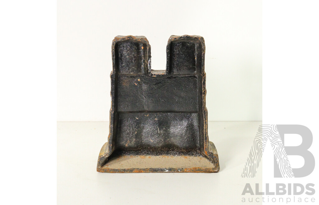 Cast Iron Depiction of the Notre Dame Cathedral