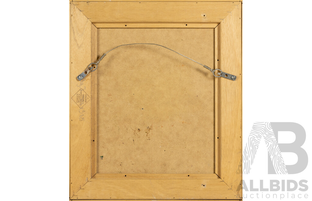 Wykeham Perry, (20th Century, Australian, 1936-2021), Morning's Fishing, Wonderful Original Oil on Board, 38 x 33 cm (frame)