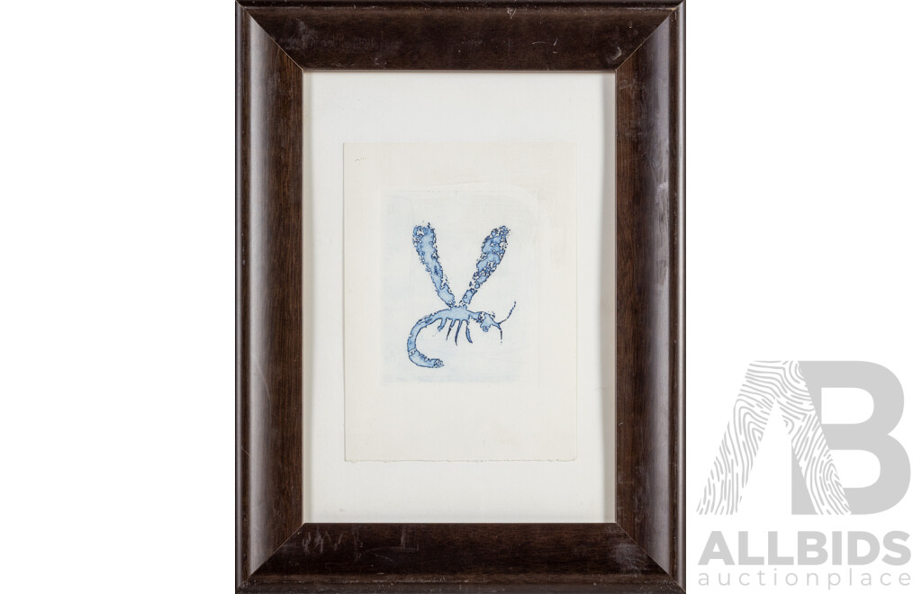 Pro Hart, (20th Century, Australian, 1928-2006), Dragonfly (2003), Spit Bite Etching, 38 x 29 cm (frame)