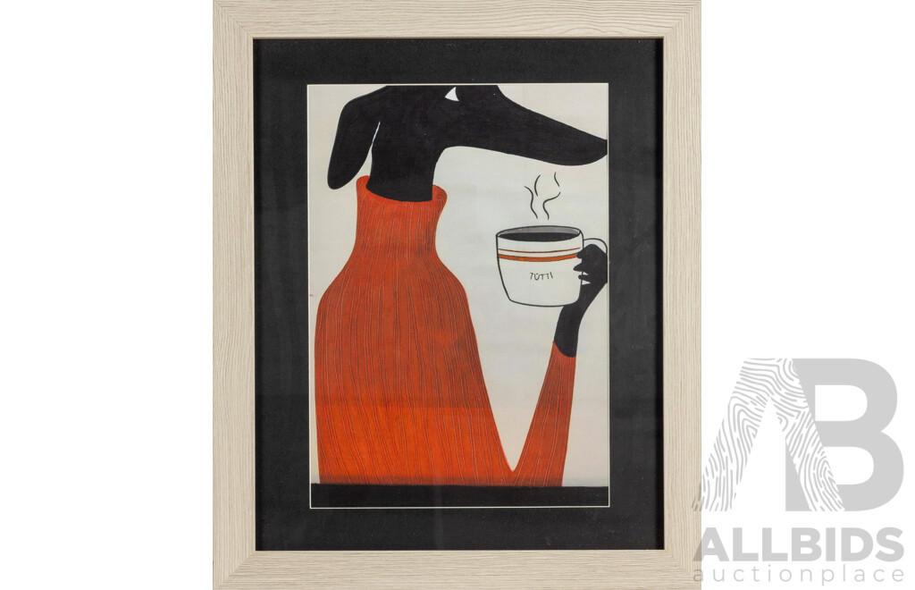 Andy Okay (aka Andreas Häggkvist) (20th Century, Swedish), Steam of Dreams, Wonderful Original Quality Print, 58 x 47 cm (frame)