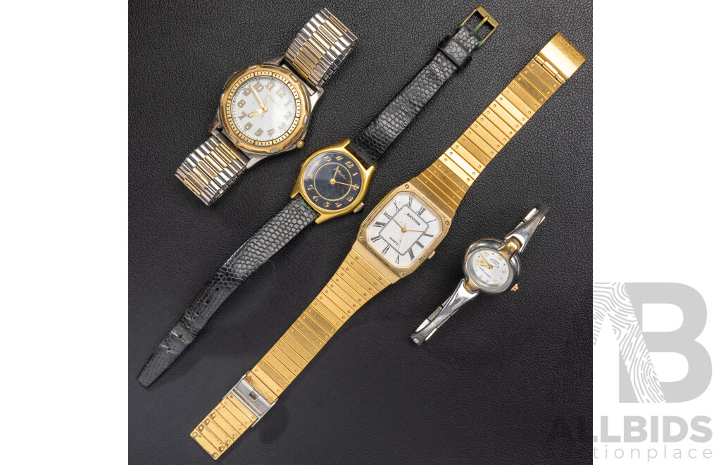 Collection of (4) Ladies Dress Watches Including Anna Klein & Guess
