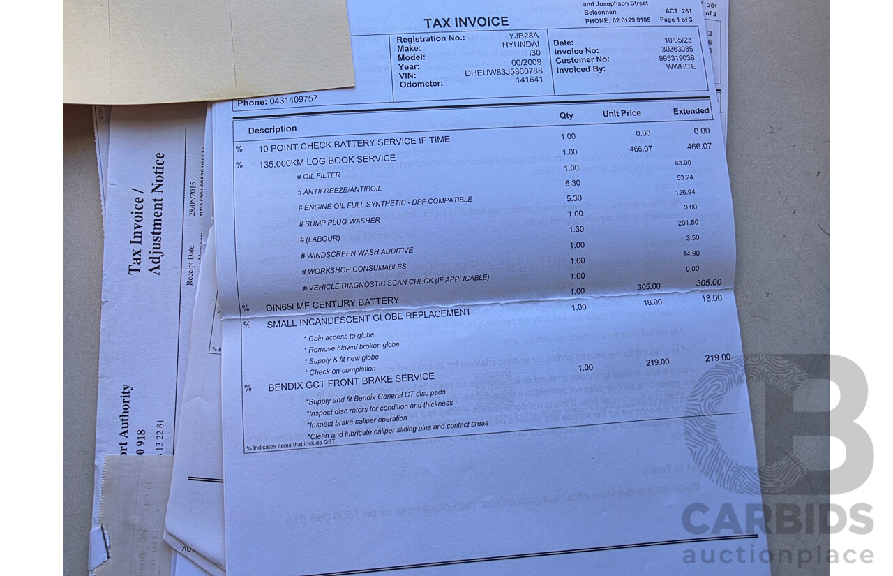 3/2009 Hyundai i30 SX 1.6 CRDi FD MY09 5d Hatchback Blue Turbo Diesel 1.6L