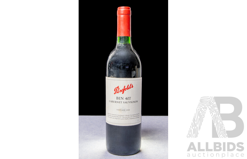 Penfolds Bin 407 Cabernet Sauvignon Vintage 1999