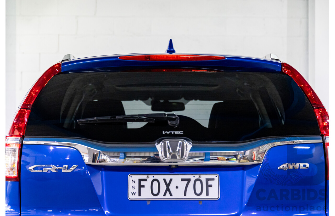 05/2016 Honda CR-V VTi-L (4x4) 4x4 30 Series 2 MY17 4d Wagon Brilliant Sporty Blue Metallic 2.4L
