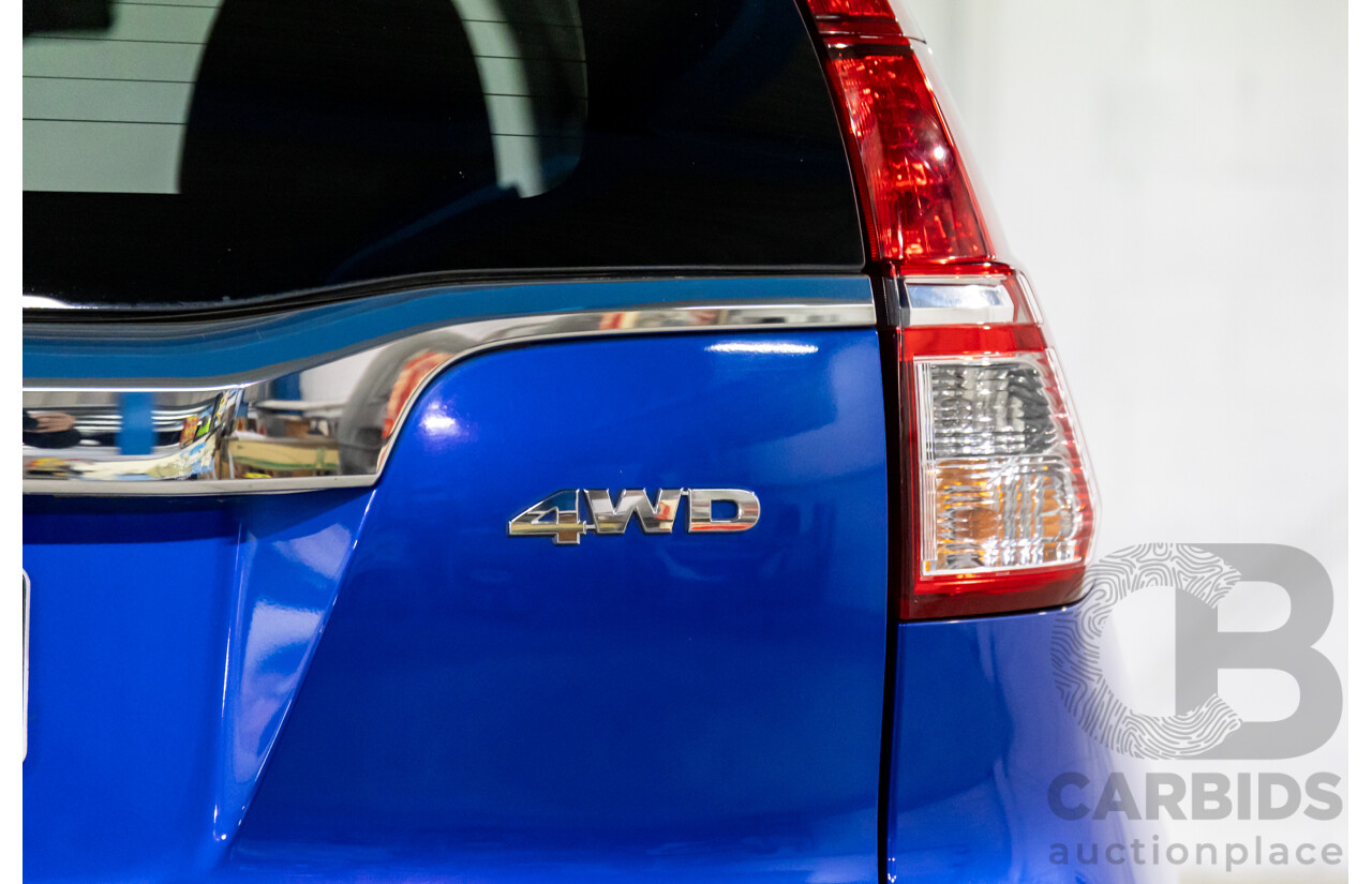 05/2016 Honda CR-V VTi-L (4x4) 4x4 30 Series 2 MY17 4d Wagon Brilliant Sporty Blue Metallic 2.4L