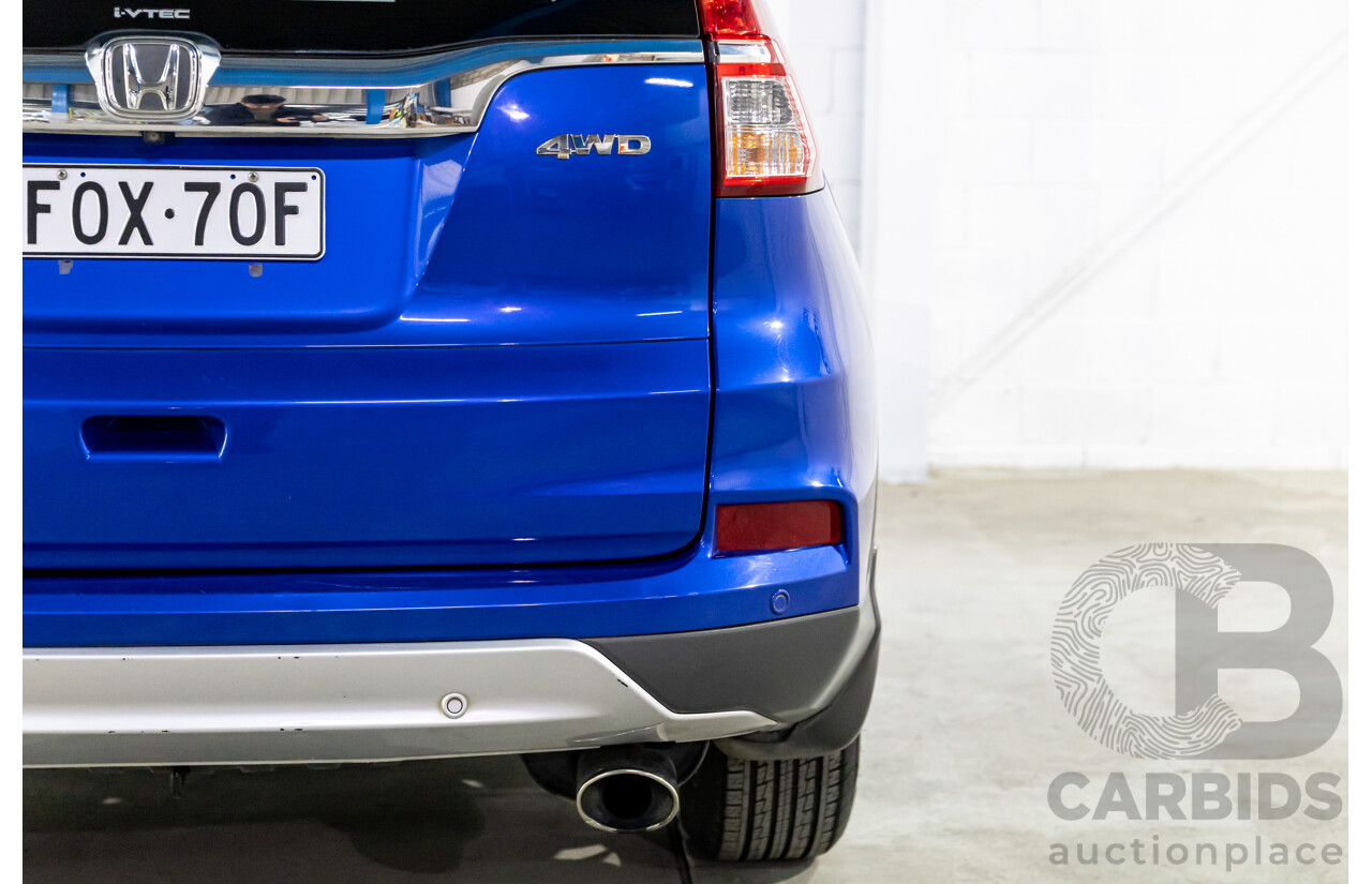 05/2016 Honda CR-V VTi-L (4x4) 4x4 30 Series 2 MY17 4d Wagon Brilliant Sporty Blue Metallic 2.4L