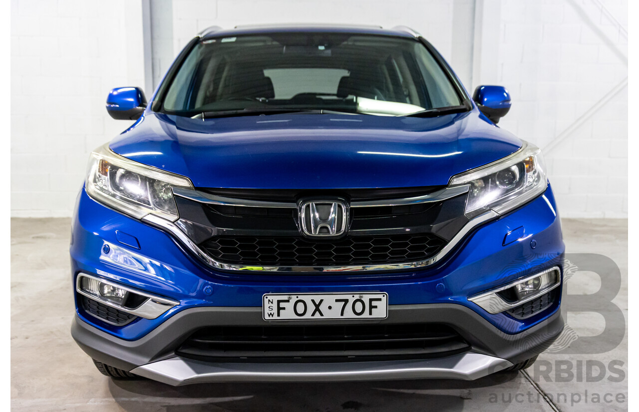 05/2016 Honda CR-V VTi-L (4x4) 4x4 30 Series 2 MY17 4d Wagon Brilliant Sporty Blue Metallic 2.4L