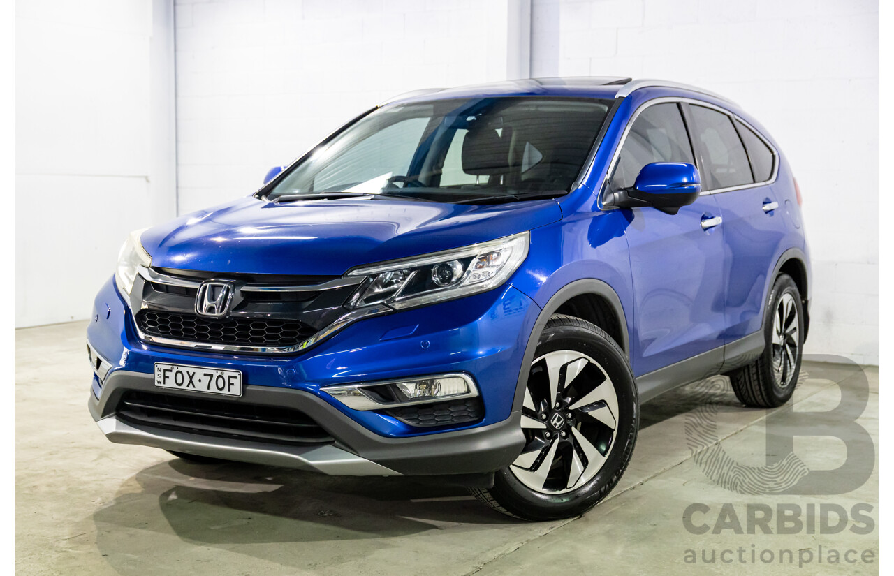 05/2016 Honda CR-V VTi-L (4x4) 4x4 30 Series 2 MY17 4d Wagon Brilliant Sporty Blue Metallic 2.4L