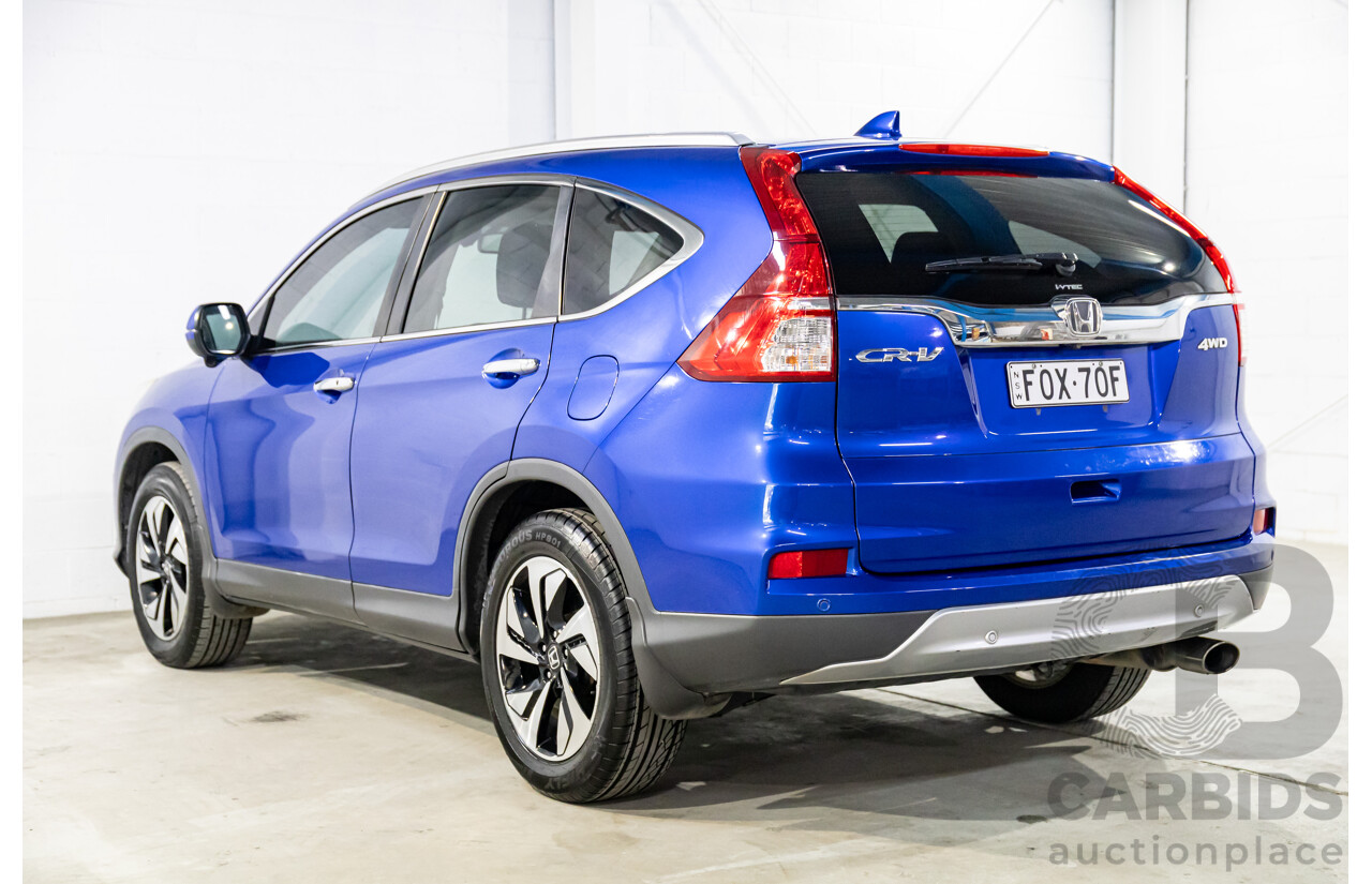 05/2016 Honda CR-V VTi-L (4x4) 4x4 30 Series 2 MY17 4d Wagon Brilliant Sporty Blue Metallic 2.4L