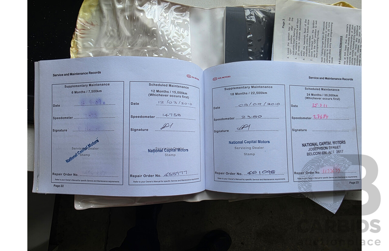 3/2009 Kia RIO LX JB 5d Hatchback Blue 1.4L