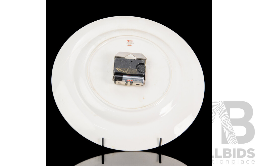 Spode Clock Retro Spode Porcelain Plate with - Lot 1618249 | ALLBIDS