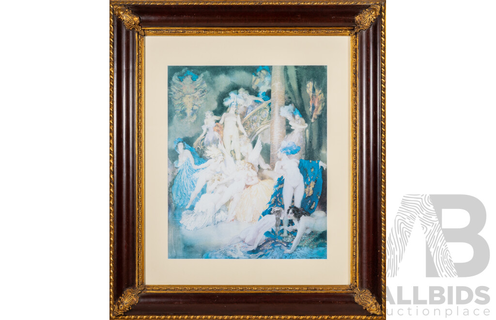 Norman Lindsay, (19/20th Centuries, Australian, 1879-1969), Eros (1928), Wonderful Quality Colour Print of Original Watercolour, 77 x 66 cm (frame)
