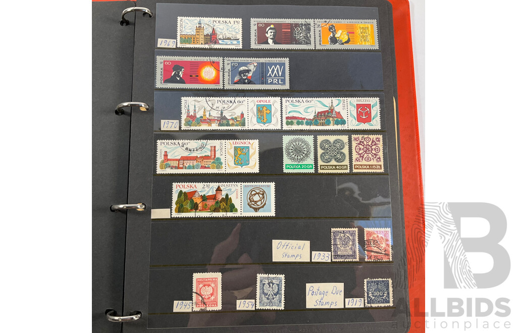 Album of Antique/Vintage International Stamps Including Poland, Portugal, Romania, USSR, San Remo, Spain, Sweden, Switzerland, Turkey, Vatican City, Yugoslavia