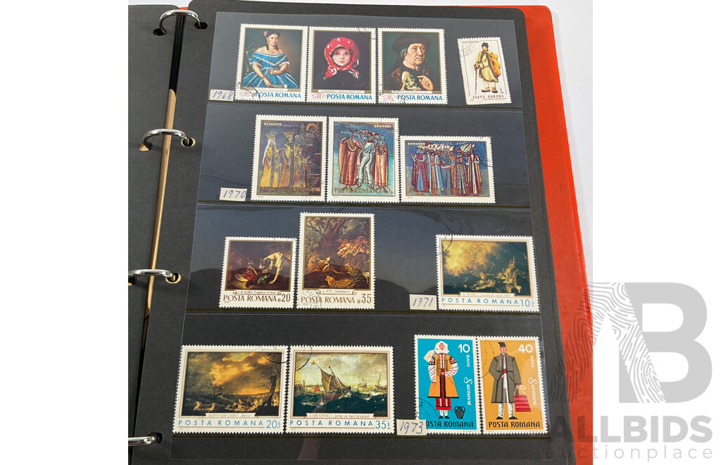 Album of Antique/Vintage International Stamps Including Poland, Portugal, Romania, USSR, San Remo, Spain, Sweden, Switzerland, Turkey, Vatican City, Yugoslavia