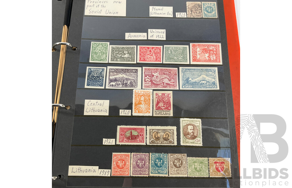 Album of Antique/Vintage International Stamps Including Poland, Portugal, Romania, USSR, San Remo, Spain, Sweden, Switzerland, Turkey, Vatican City, Yugoslavia