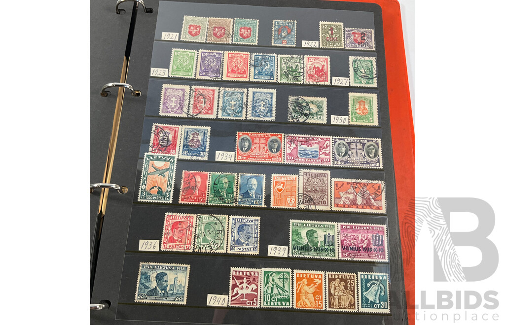 Album of Antique/Vintage International Stamps Including Poland, Portugal, Romania, USSR, San Remo, Spain, Sweden, Switzerland, Turkey, Vatican City, Yugoslavia