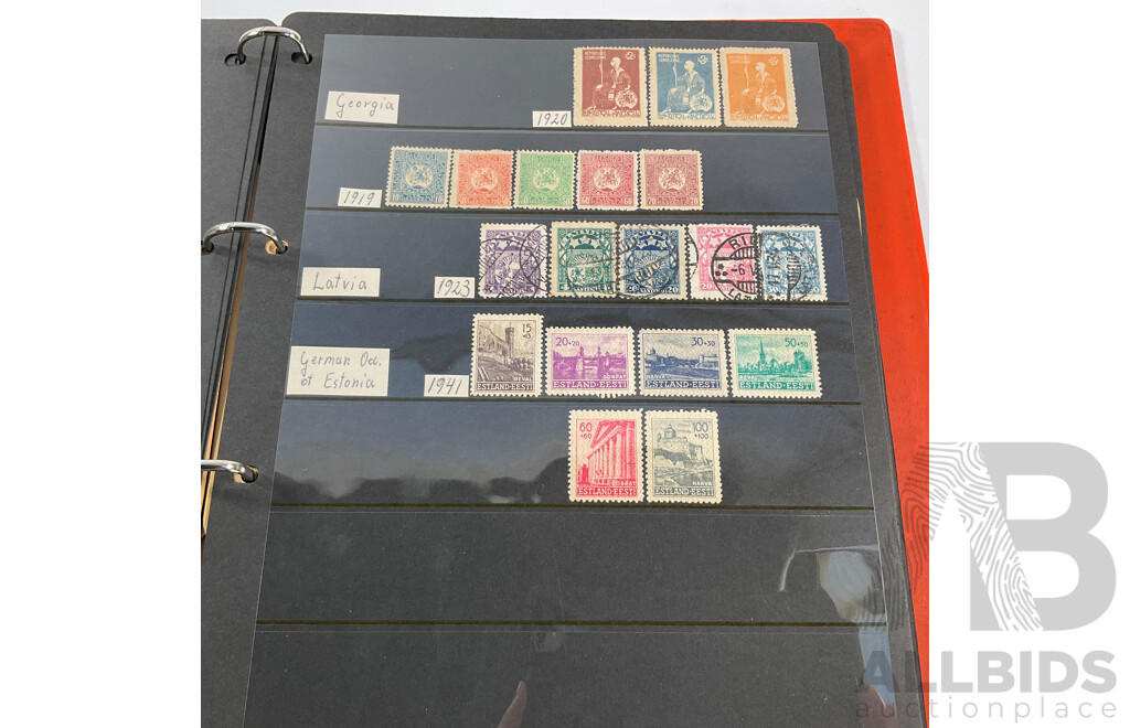 Album of Antique/Vintage International Stamps Including Poland, Portugal, Romania, USSR, San Remo, Spain, Sweden, Switzerland, Turkey, Vatican City, Yugoslavia