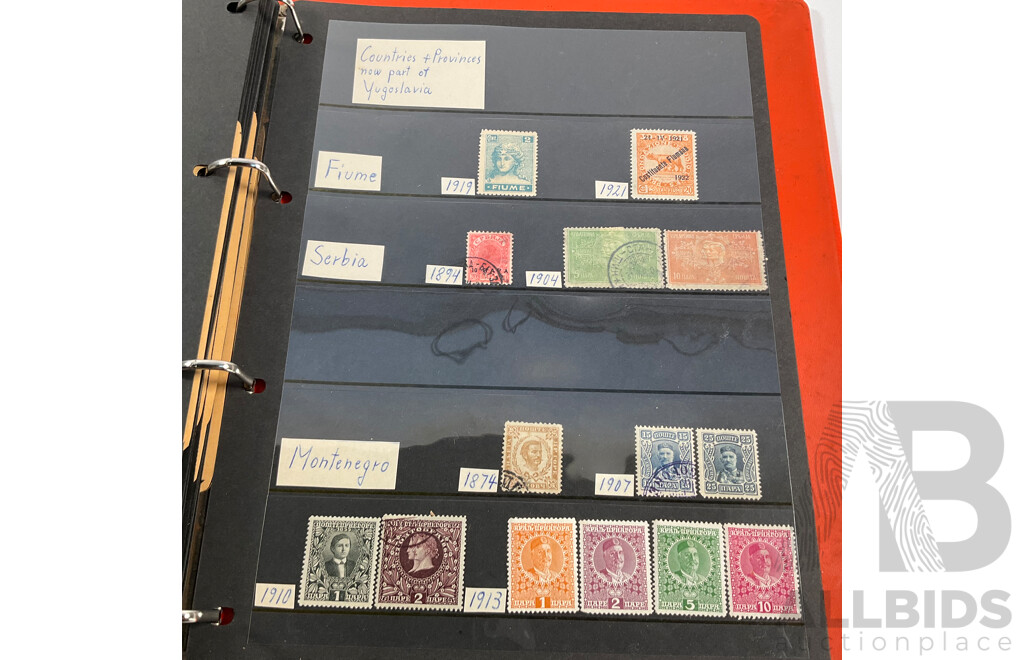 Album of Antique/Vintage International Stamps Including Poland, Portugal, Romania, USSR, San Remo, Spain, Sweden, Switzerland, Turkey, Vatican City, Yugoslavia