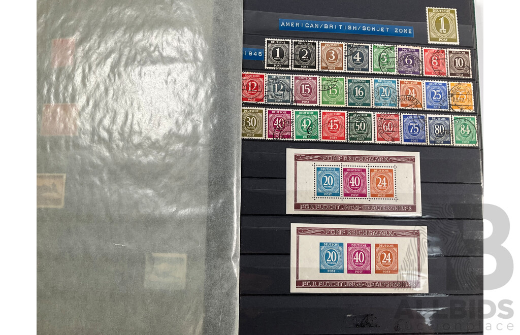 Album of German Mint and Cancelled Stamps Spanning 1920's to 2000's Including Sets and Multiples
