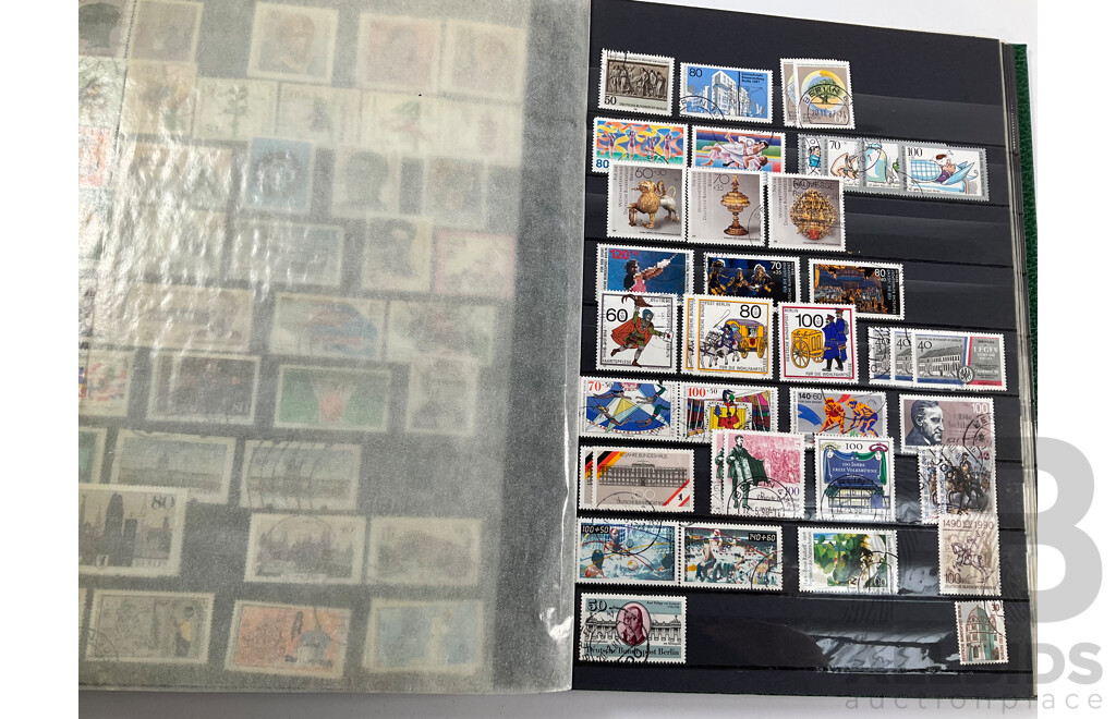 Album of German Mint and Cancelled Stamps Spanning 1920's to 2000's Including Sets and Multiples