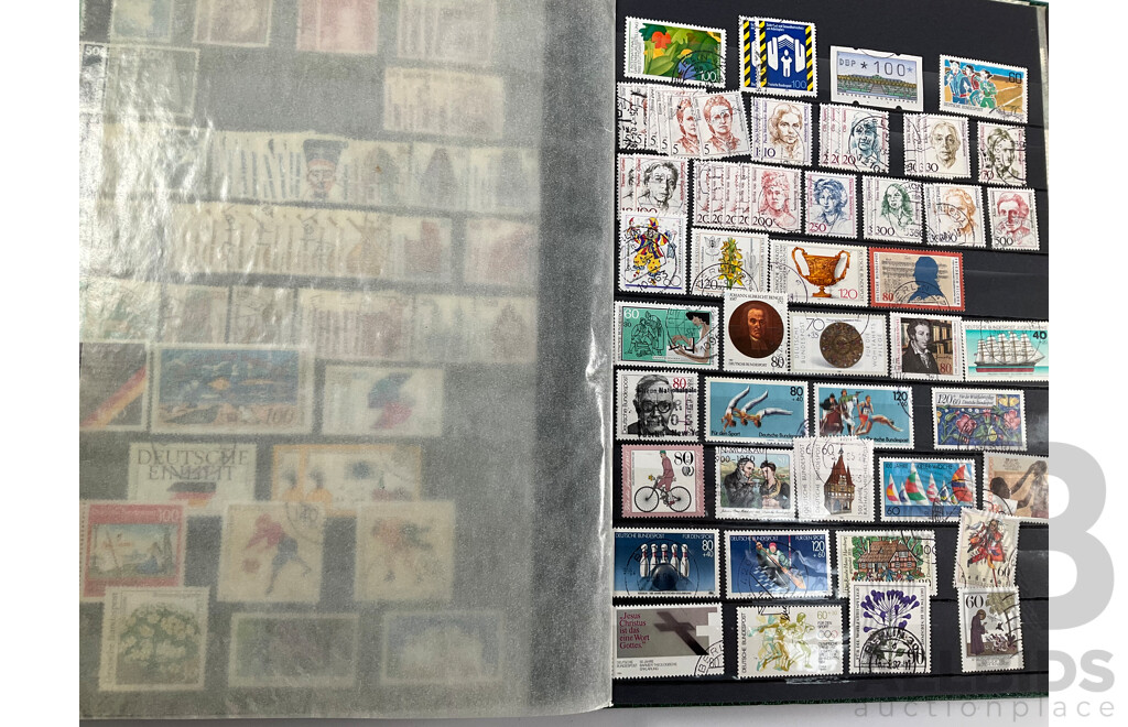 Album of German Mint and Cancelled Stamps Spanning 1920's to 2000's Including Sets and Multiples