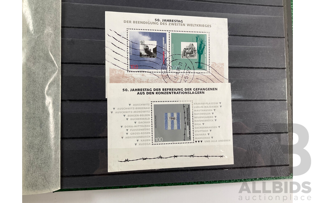 Album of German Mint and Cancelled Stamps Spanning 1920's to 2000's Including Sets and Multiples