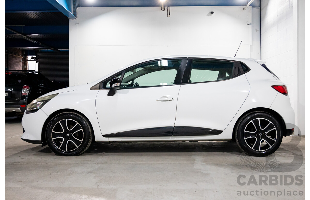 7/2015 Renault Clio Expression + X98 5d Hatchback Glacier White Turbo 1.2L