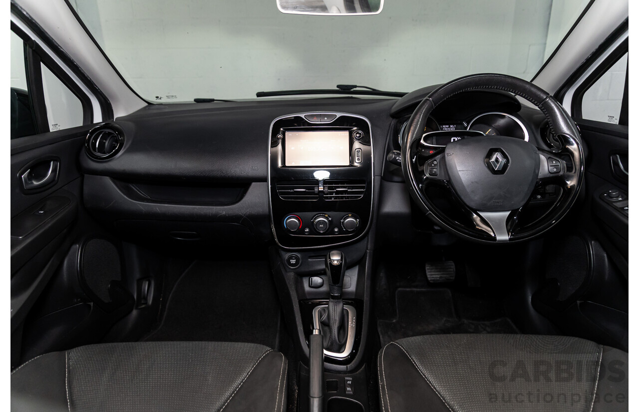 7/2015 Renault Clio Expression + X98 5d Hatchback Glacier White Turbo 1.2L