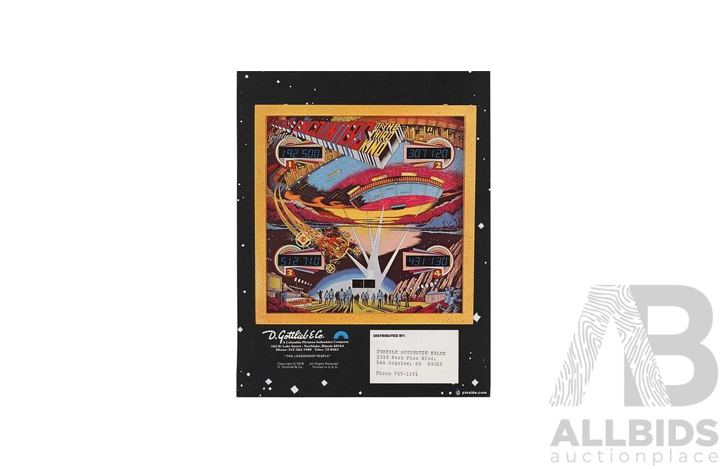 Close Encounters of the Third Kind Pinball Machine by D. Gottlieb & Co.