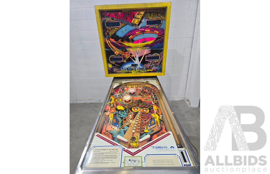 Close Encounters of the Third Kind Pinball Machine by D. Gottlieb & Co.