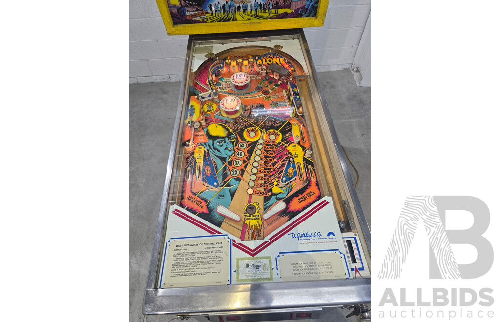 Close Encounters of the Third Kind Pinball Machine by D. Gottlieb & Co.
