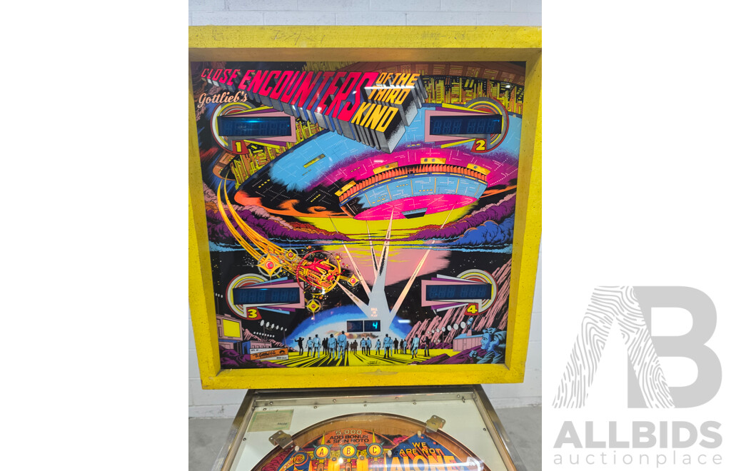 Close Encounters of the Third Kind Pinball Machine by D. Gottlieb & Co.