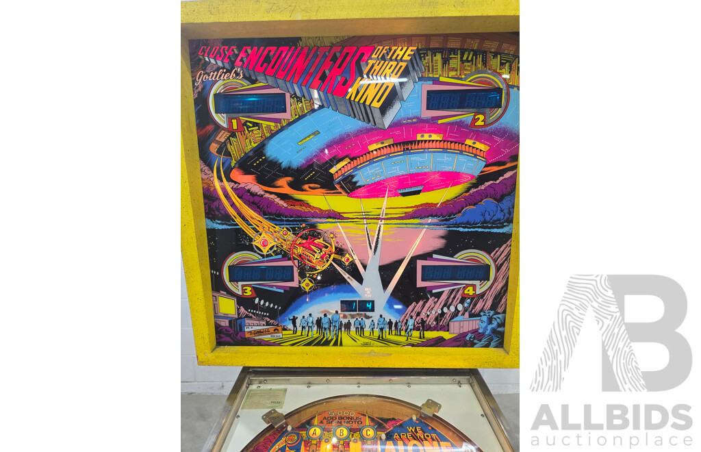 Close Encounters of the Third Kind Pinball Machine by D. Gottlieb & Co.