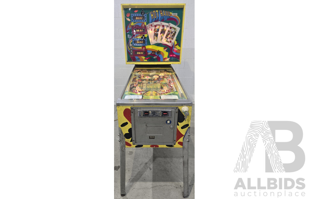 1979 Hot Hand Pinball Machine by Stern Electronics