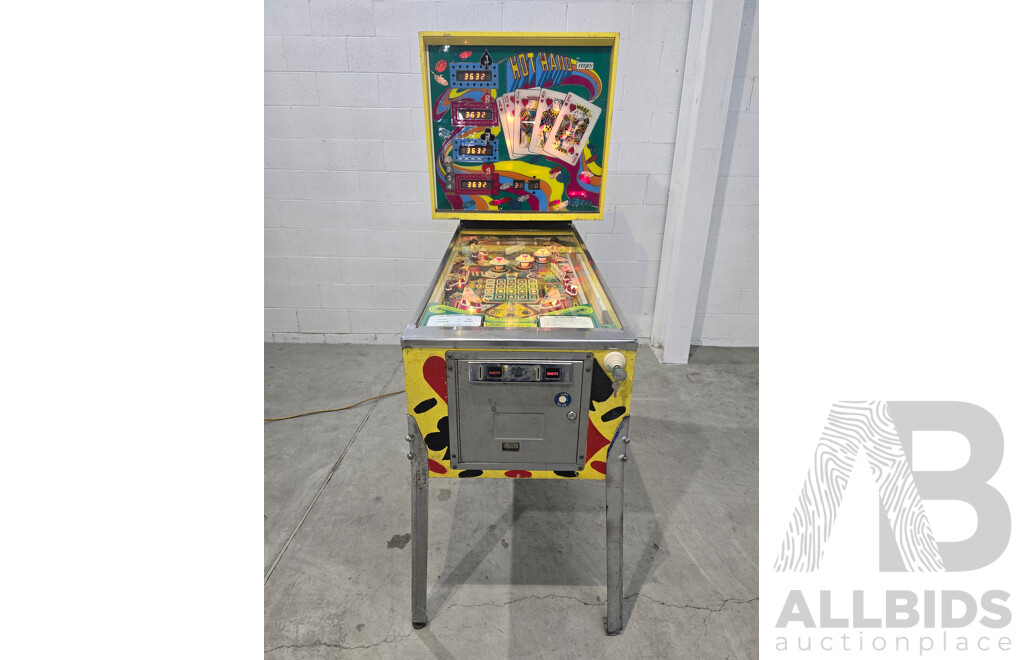1979 Hot Hand Pinball Machine by Stern Electronics