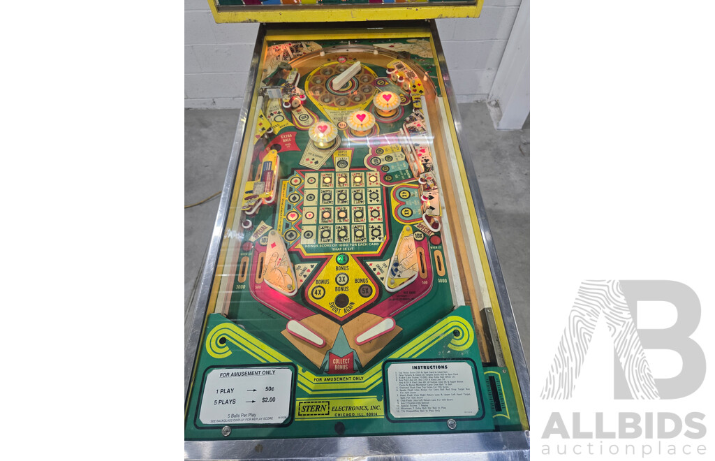 1979 Hot Hand Pinball Machine by Stern Electronics