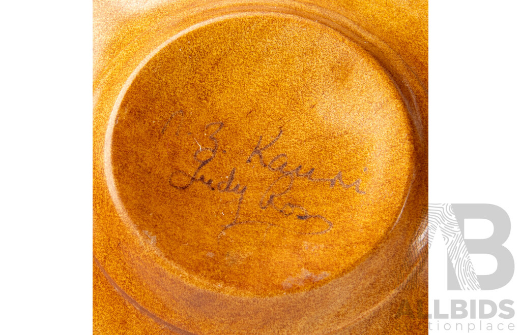 Nice Collection Australian Hand Turned Treen Including Huon Pine Mortar & Pestle, Bloodwood & She Oak Dish by Neal Kirkham with Pewter Top and More