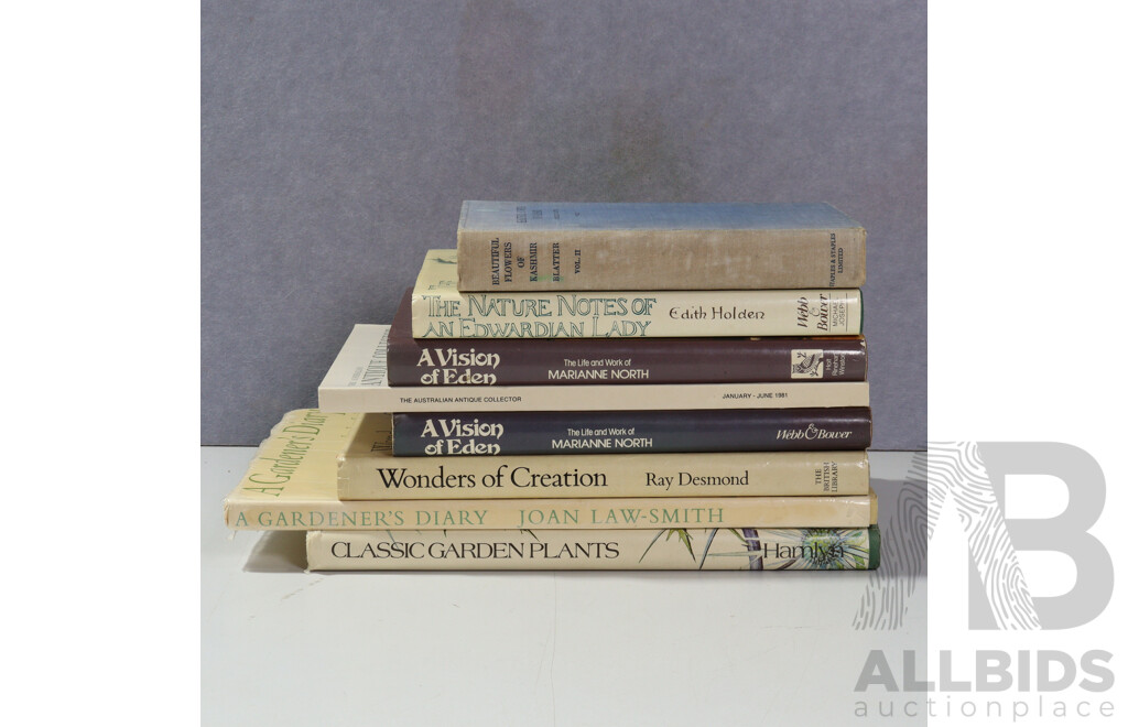 Collection Books Regarding Art, Nature, British Writers and Artists