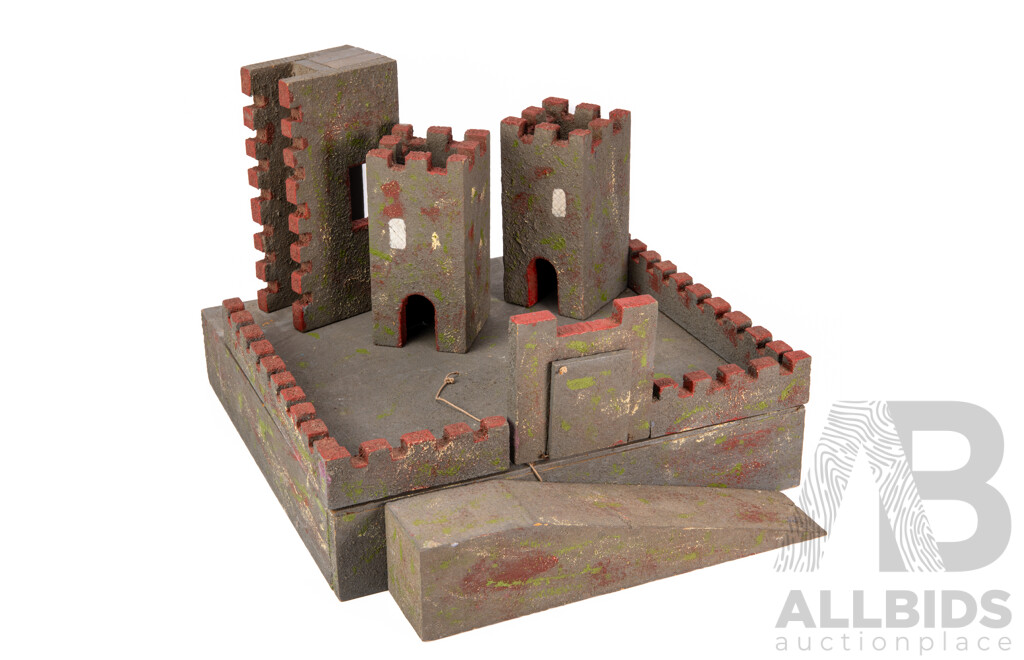 Bespoke Painted Timber Castle Model