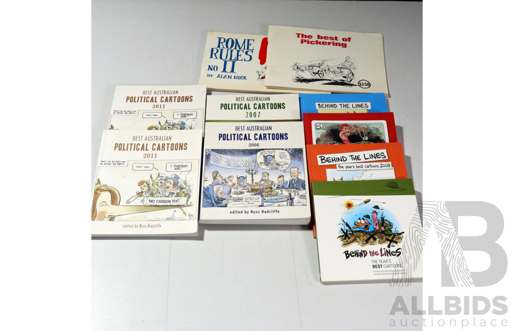 Australian Political Cartoons & “Behind the Lines” Books