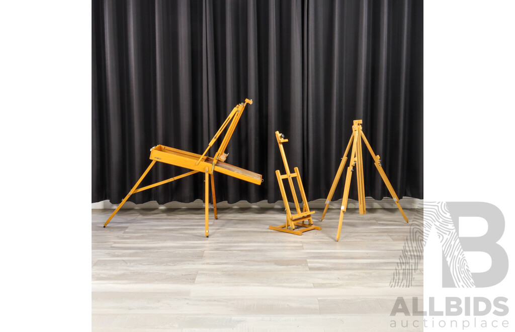 Collection of Easels and Art Supplies