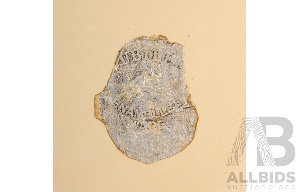 Vintage Eight Piece Jubilee Kitchen Enamel Set by Metters