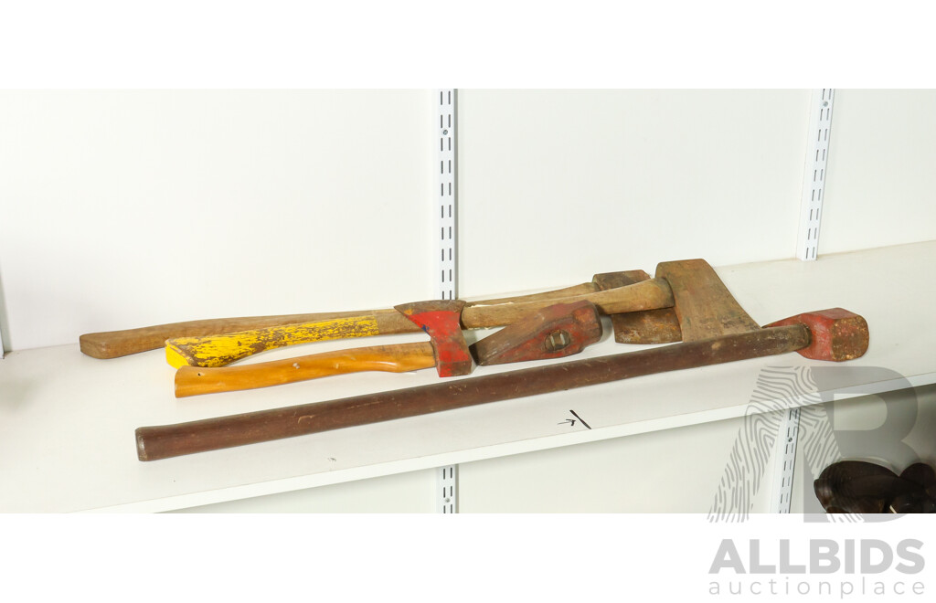 Collection of Axes, Hatchet and Axe Head