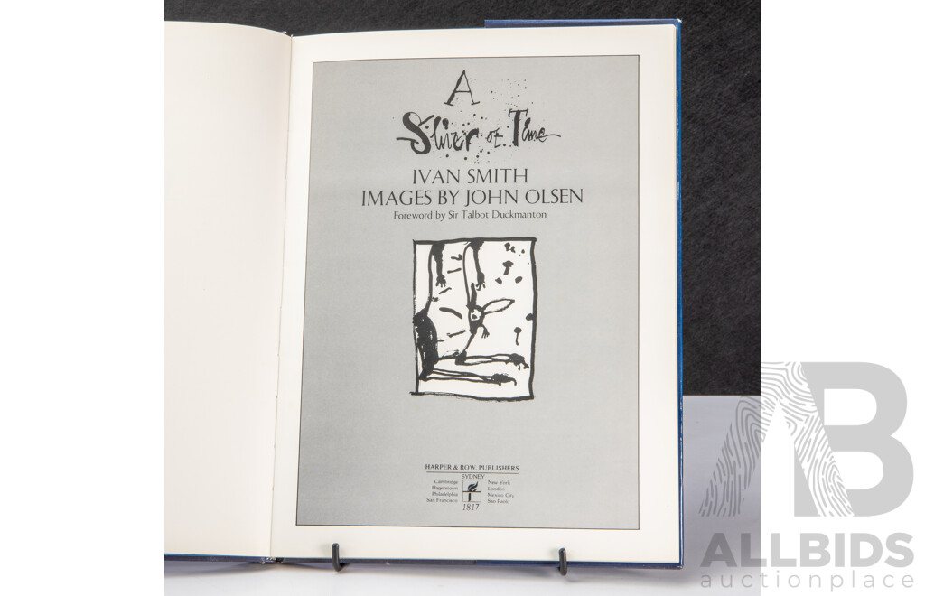 Wonderful Trio of Hard Cover Books Featuring Australian Artist John Olsen Including Drawn From Life - Collated Journal Entries of Olsen with Images, 31 x 23 cm (largest) (3)